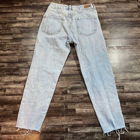 Garage Juniors Two Tone Bleach Mom Jeans - Picture 5 of 5